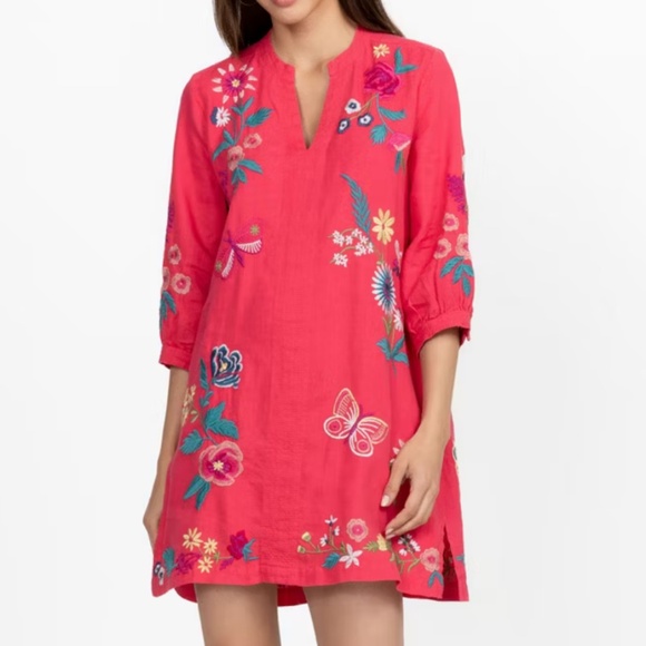 Johnny Was ARLA BISHOP SLEEVE DRESS 3X - Picture 1 of 9